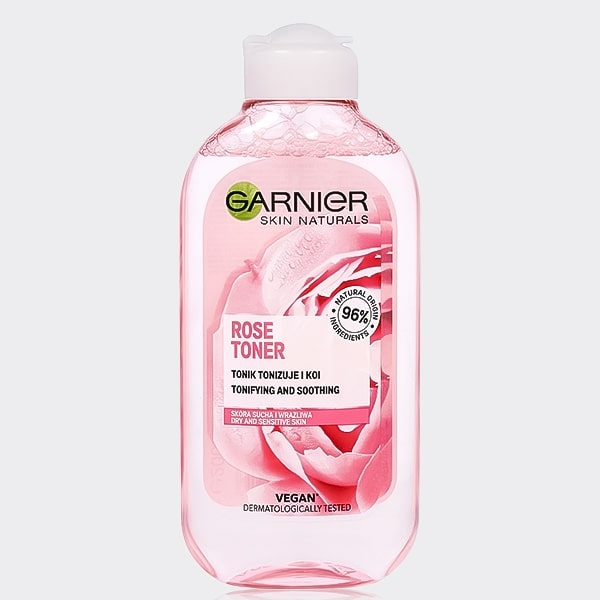 تونر پاک کننده صورت گارنیر مدل Rose Toner حجم 200 میلی لیتر